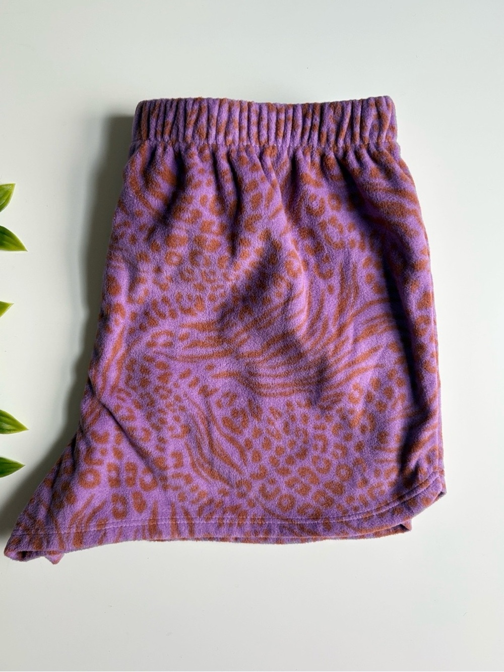 NWOT girls carter purple animal print shorts